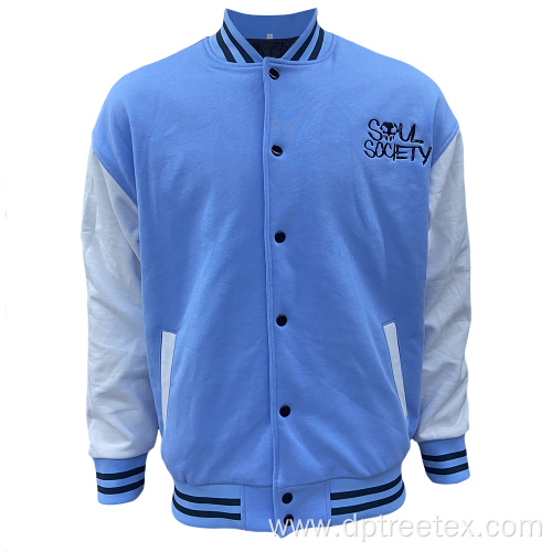 Custom Embroidery Logo Men's Uniform Letterman Jacket